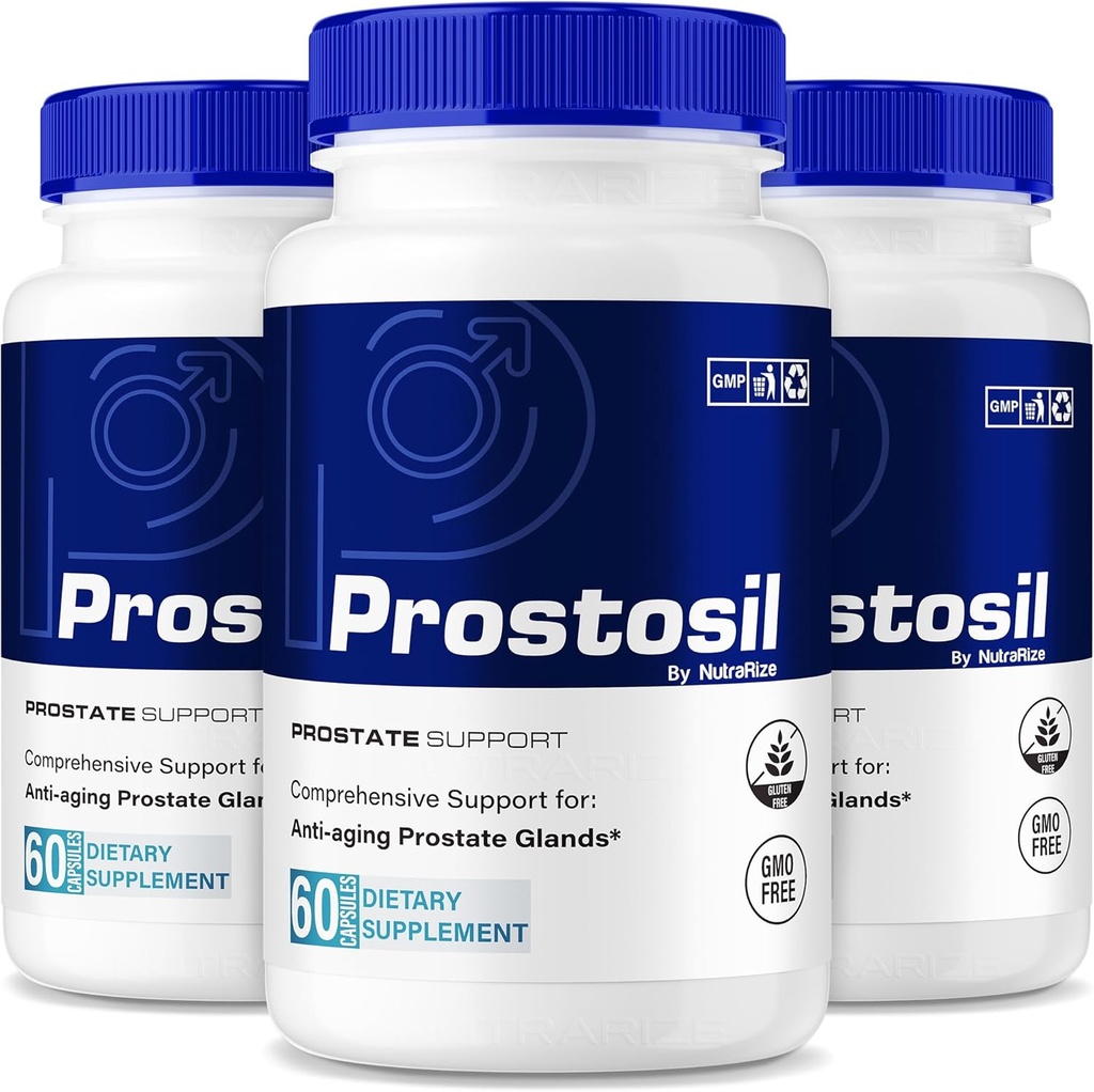 (3 팩) Prostosil 캡슐, 전립선 건강 지원, 제어 및 전반적인 건강을 위한 최대 힘 초본 보충교재, Prosto sil 비타민 알약 공식적인 검토 (180의 캡슐)를 위한 모든 자연적인 공식