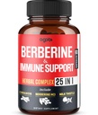 Ceylon, Ashwagandha, Turmeric, Milk Thistle, Elderberry & Black Pepper와 프리미엄 Berberine 보충 - Immune 시스템, 심혈관 및 위장 지원 - 60 캡슐
