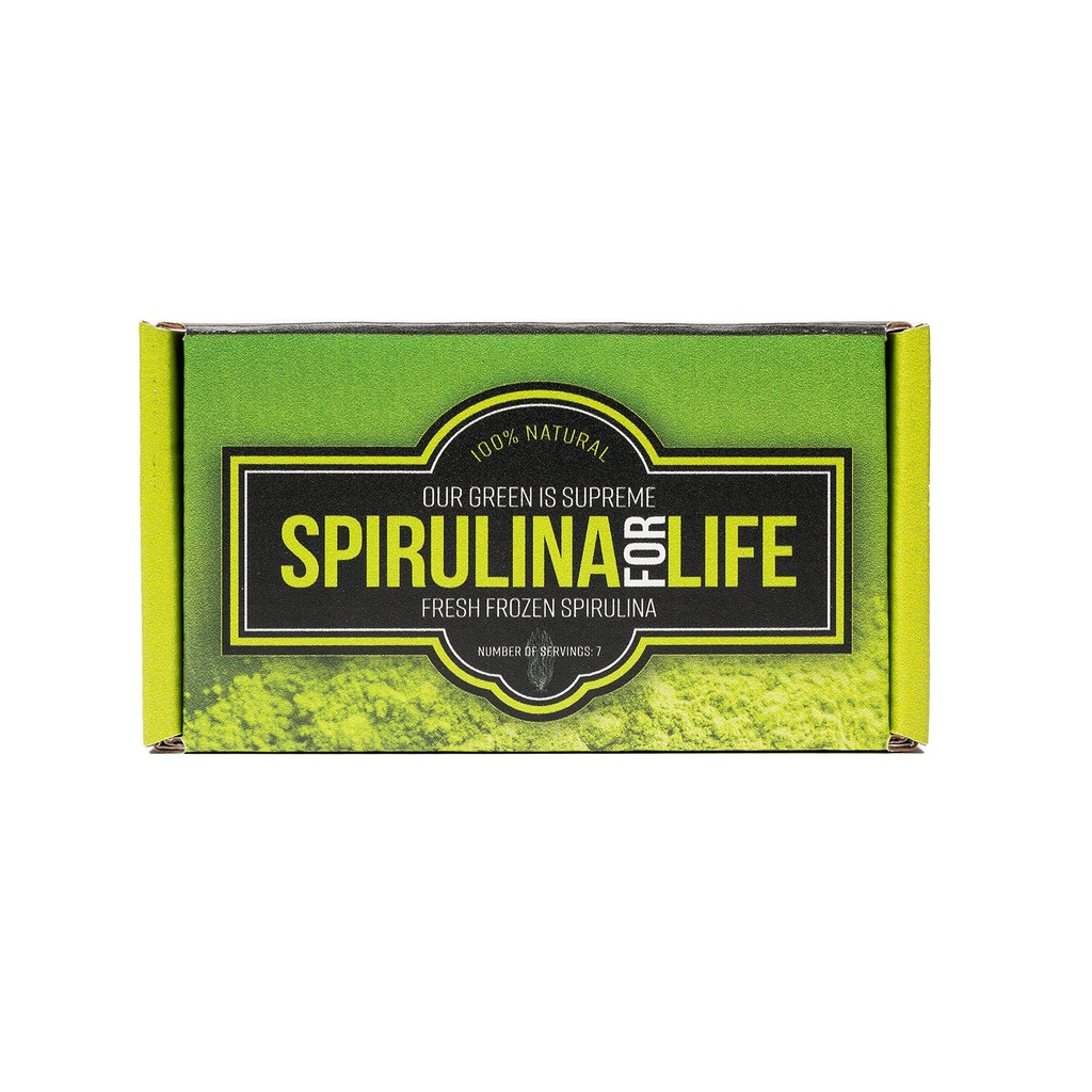 Spirulina 7 스틱 팩 7 일 공급 Spirulina 라이브 플래시 냉동 100 % 순수 성장 Alkaline Water Grown, Harvested and Frozen in the USA Most Complete Super Food and Natural Multivitamin
