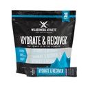 Wilderness Athlete - Hydrate & Recover | 액체 Hydration Packets Electrolyte 음료 혼합 - Bcaas와 패스너를 복구 - 30 싱글 서빙 Hydrate Packets (블루 라즈베리)