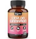 Ceylon Cinnamon 캡슐 - 생강 뿌리 및 심황 Curcumin 보충과 결합 - 120 Vegan 캡슐