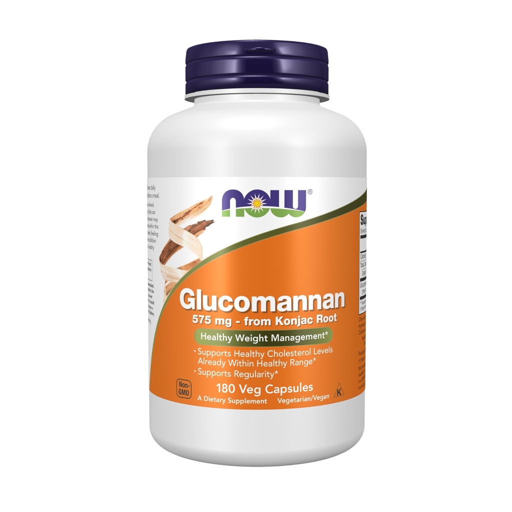 지금 음식 보충교재, Glucomannan (Amorphophallus konjac) 575 mg의 지원 Regularity*의 건강한 무게 관리*, 180의 볼트 캡슐