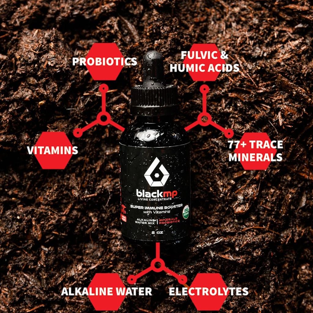 비타민 - 약제 급료 Fulvic & Humic 산 & USDA에 의하여 증명된 유기 Probiotics를 가진 최고 면역 부스터 하락. Gut Health를 복원하고 Immune System & Bodily Function을 강화합니다. - 2온스