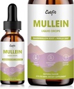 Mullein Drops for Lungs – Marshmallow Root, Perilla & Respiratory Support, Immune Boost & Lung Detox, Natural Herbal Formula, Vegan, 2 fl oz의 Mullein 잎 추출물