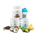 예! Detox Plus Kit, Daily Cleanse Pure Fiber Meal Replacement, Drink Mix, Shake Booster 및 Supplement, Women, Daily System Cleanse - Coffee, Aloe Vera Hibiscus에 대한 바디 클렌징 키트