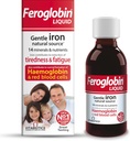 Feroglobin Gentle Iron and Nutrient Liquid - 타이어 및 피로 감소 | 건강과 활력 유지 | 천연 철 소스