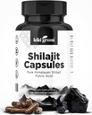 KIKI 녹색 Shilajit 캡슐 - Himalayan 보충, 40 % Fulvic 산과 Trace 무기물 - 500 mg의 힘, 에너지, 면역성에 대한 서빙 당 - 120 Vegan 조사