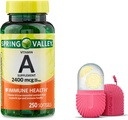 봄 밸리 비타민 A Softgels, 2400 mcg, 250 조사 및 얼굴을 위한 선물 얼음 롤러