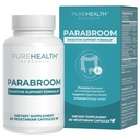 PUREHEALTH RESEARCH Parabroom - Gut Cleanse & Health Supplement - 검은 호두, 달콤한 Wormwood 분말, 심황 추출물, 올리브 리프, 마늘 & 양파 - 여성 및 남성 60 캡슐에 대한 소화 지원