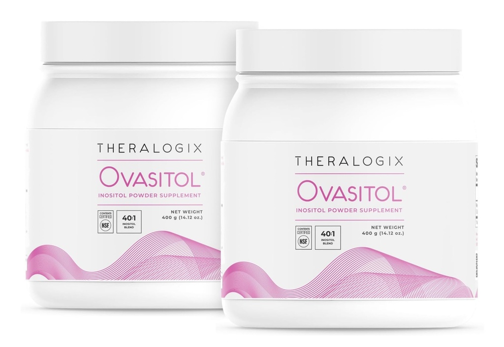 Theralogix Ovasitol Inositol 분말 - 180 일 공급 - Myo-Inositol & D-Chiro Inositol 호르몬 균형 & Ovarian 기능 지원 * - NSF 인증, (360 서빙), 28.24 Ounce (팩 2)