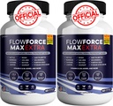 Flow Force Max Extra Prostate 보충제 남성 캡슐, 건강 보조제 - 최대 강도, 모든 자연 지원 정상 및 건강한 기능 (120 캡슐) (2 팩)