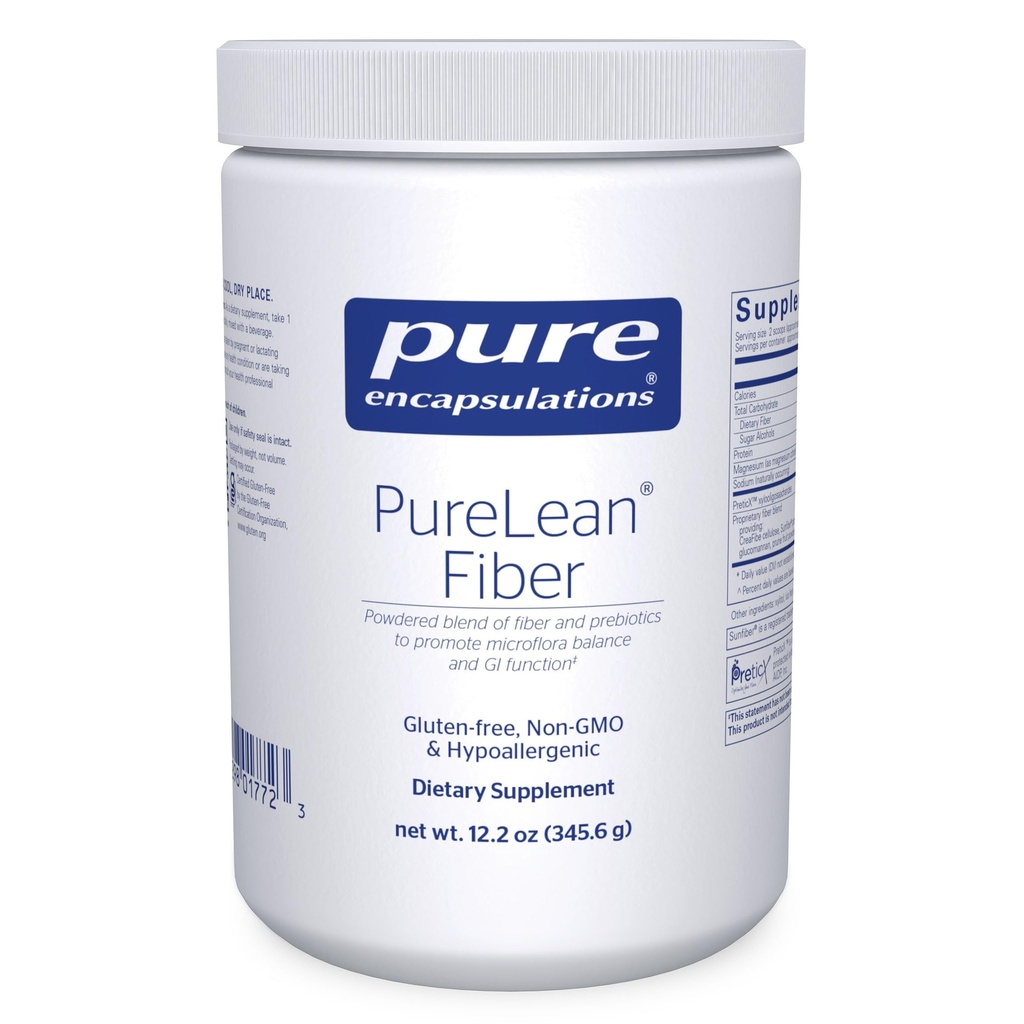 Pure Encapsulations PureLean Fiber | 수용성 및 불용성 섬유 및 Probiotics의 혼합을 제거하여 Microflora Balance 및 GI Function* | 12.2 Ounces*