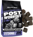 Bully Max 2-in-1 Post-Workout Recovery Support Chews - 작은 & 대형 품종에 대한 개 비타민 및 식품 보충 - 강아지와 성인 개 Hydration & Electrolyte Replenishment - 75 부드럽고 맛있는 Chews