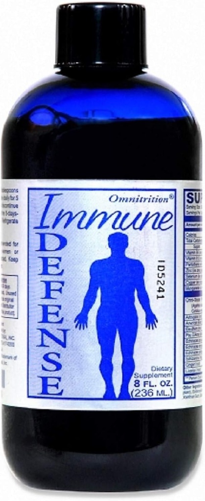 Omnitrition's Immune Defense Dietary Supplement with 10 Chinese Mushrooms and Antioxidant Blend for Optimal Nutrition - 8 온스 병
