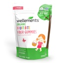 Wellements Organic Fiber Fruit Bite Gummies | 지원 키즈 & 유아 소화 건강 * | 제작된 w/REAL FRUIT | 서빙 당 3g 섬유 | Yummy Strawberry 풍미 | 나이 2+