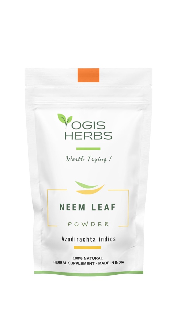YOGIS HERBS Neem 잎 분말 – 해독을 위한 순수한 Azadirachta Indica, 면역 지원 및 명확한 피부 – 100% 자연적인 초본 보충교재 (1개 Lb)