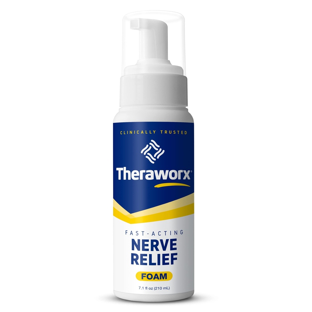 Theraworx Fast-Acting Nerve Relief Foam 새겨진 Nerve Discomfort Relief - 7.1 oz - 1 개