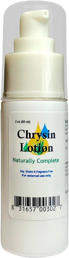 Chrysin - Non-GMO - Unscented - 남성과 여성 2 oz. 펌프 병