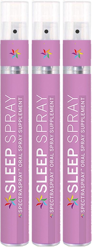 Spectraspray Sleep Support Spray Supplement 3 Pack - Restfulness 및 Good Night 's Sleep, 90 빠른 행동 수면 보조, 스프레이 당 30 일 공급 지원