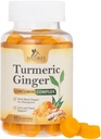 Turmeric Curcumin 보충교재 Gummies - 제일 흡수, 성격 Vegan 합동 지원, 비 GMO, 글루텐 자유로운, 맛있은 복숭아 풍미를 위한 Turmeric & Ginger, 까만 고추를 가진 95% Curcuminoids - 60 Gummies