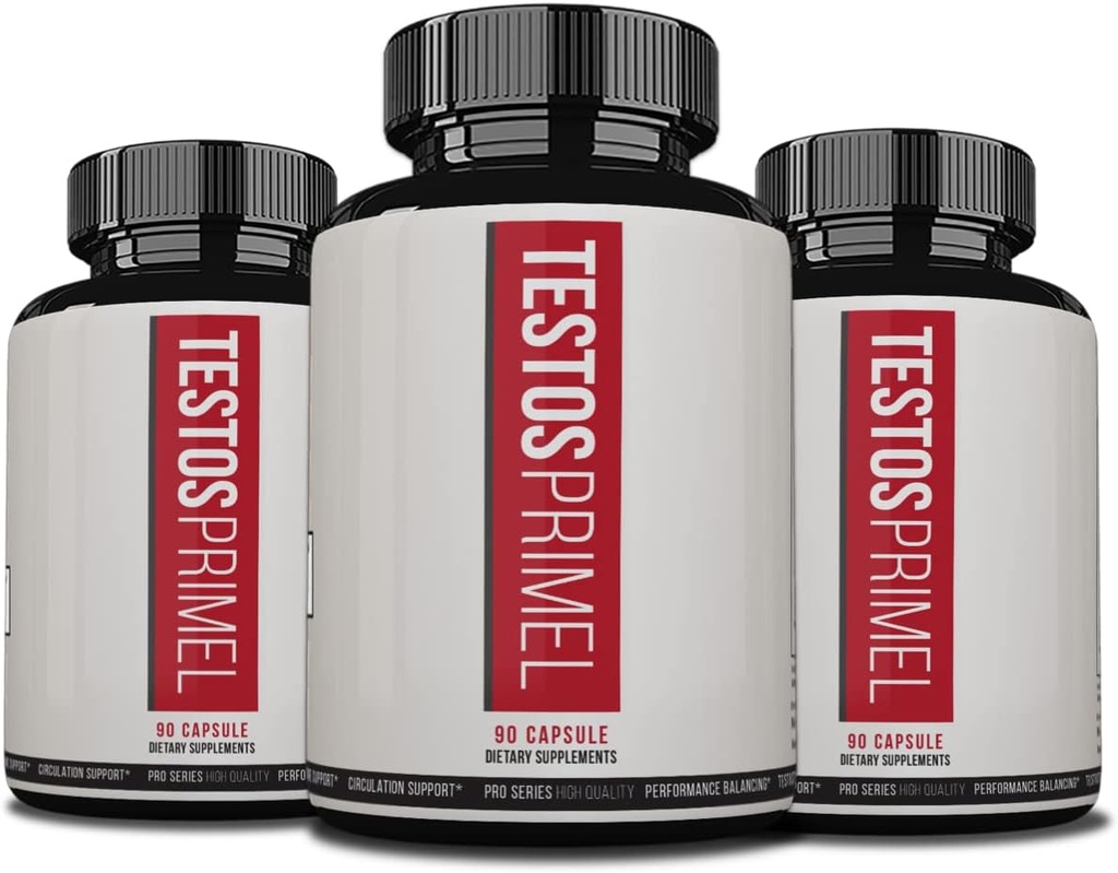 Testos Primel 고급 공식, TestosPrimel 근육, Testoprime, 270 캡슐, 3 개월 공급