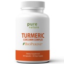 PureNature Turmeric Curcumin with BioPerine Turmeric 자연