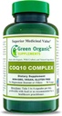 녹색 유기 보충교재 Coq 10 Complex, Ubiquinone, 90 VCaps, 높은 흡수성, 비 GMO, 글루텐 자유로운 (단 하나)