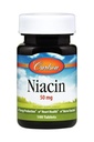 Carlson - Niacin, 50 mg의 지원 콜레스테롤 대사, 에너지 생산, 심장 건강, Nerve 기능, 100 정제