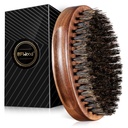 BFWood Boar Bristle Beard Brush - 블랙 우드 호두 군 스타일, 남자의 나무 머스시 브러시