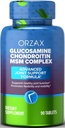 ORZAX Glucosamine Chondroitin MSM - Turmeric, Collagen, Bromelain & Boswellia 추출물 캡슐, 기능 및 안락을 가진 온 1 합동 지원 보충교재 - 90의 정제