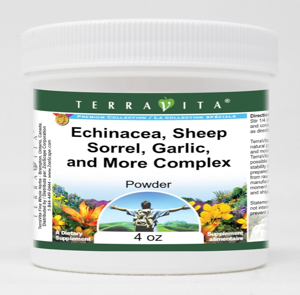 Echinacea, 양 Sorrel, 마늘 및 더 복잡한 분말 (4개 oz, ZIN: 516903) - 3 팩
