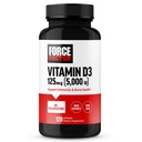 FORCE FACTOR 비타민 D3 5000 IU Softgels, 면역력과 뼈 건강, 프리미엄 품질, 보존제 없음, 120 Softgels를 지원하는 고기능 비타민 D 보충교재
