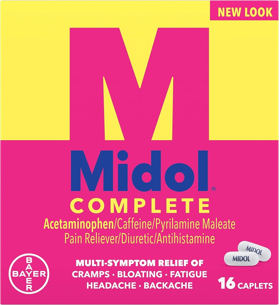 Midol Menstrual 최대 힘 모자 - 16