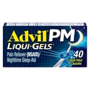 Advil PM Liqui-Gels Pain Reliever 및 야간 수면 보조, 통증 완화 및 수면 보조를위한 Diphenhydramine HCL에 대한 Ibuprofen과 통증 의학 - 40 액체 채워진 캡슐 - 대학으로 돌아 가기