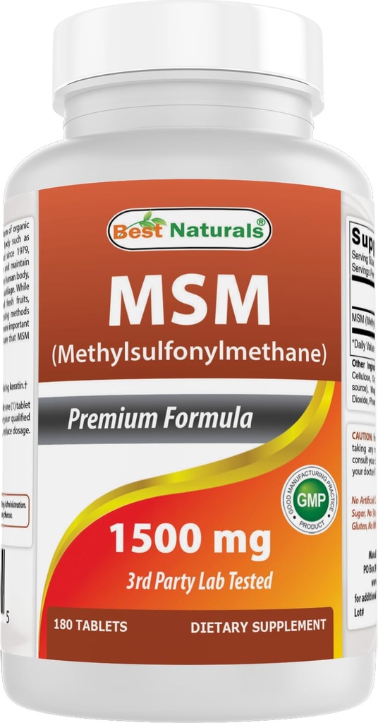 제일 자연적인 MSM 1500 mg 180 정제