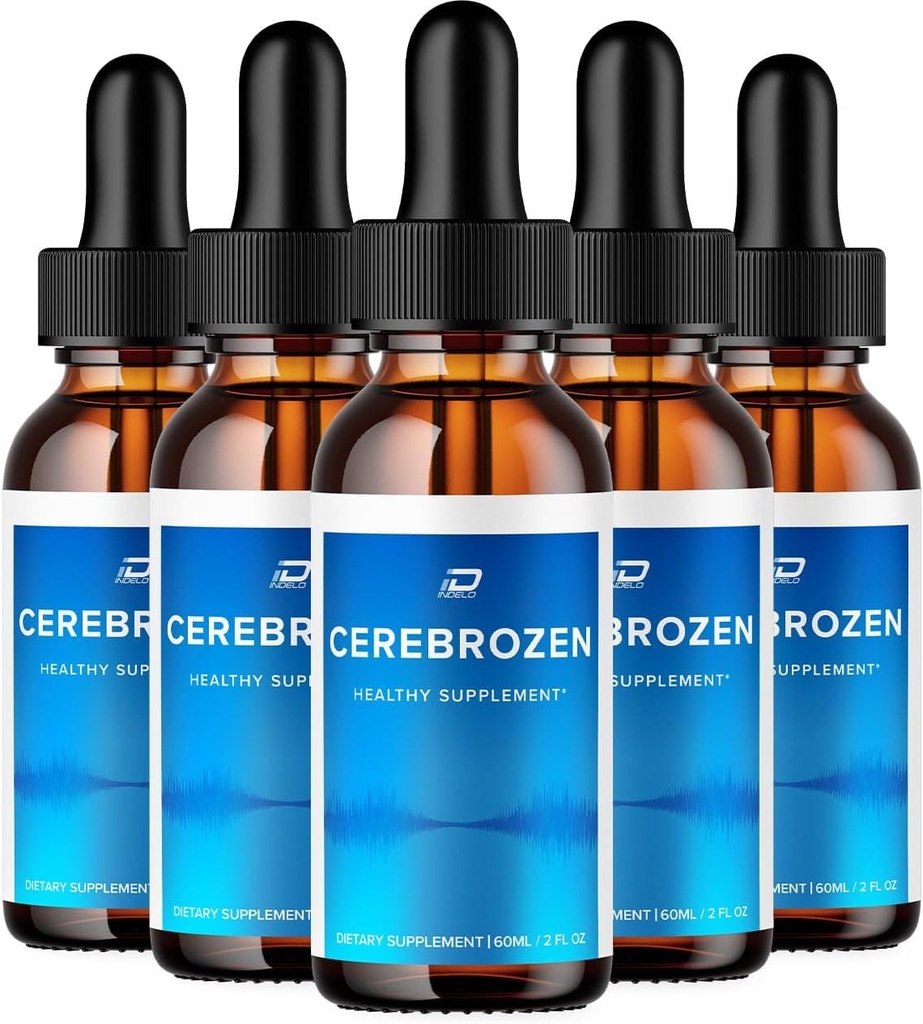 Cerebrozen Tinnitus Ear Drops - Cerebrozen 24, Cerebrozen Liquid Drops, Cerebrozen 리뷰, 귀 구호를위한 Cerebrozen Drops (5 팩 - 300 ML)