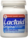 Lactaid 본래 힘 Lactase 효소 보충교재, 모자 - 120 ea