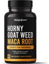 Natgrown Horny Goat Weed 및 Maca 뿌리 추출물 남성 및 여성용 보충 (Epimedium Extract, Hornygoatweed) Vegan 캡슐 - 60 Ct