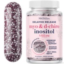 여성 호르몬 균형을위한 Myo-Inositol & D-Chiro Inositol | 생리주기 및 지원 오바리안 건강 규제 Microbeadlets | 40:1 비율 Myo & D Chiro | Non-GMO | 120 Ct (2 개월 공급)