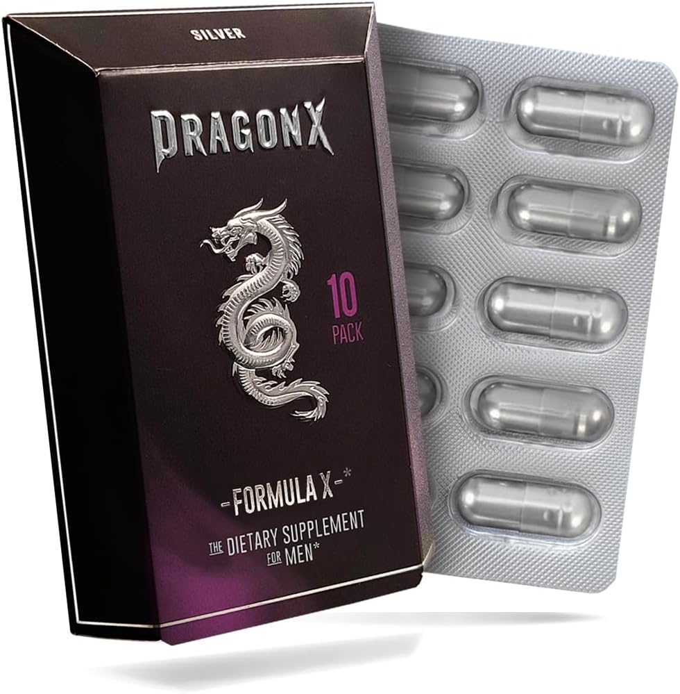 DRAGONX는 체력, 힘, 에너지, 내구시간 및 드라이브를 위한 남성 보충교재입니다. 빠른 행동, 긴 지속 공식 | 10 캡슐