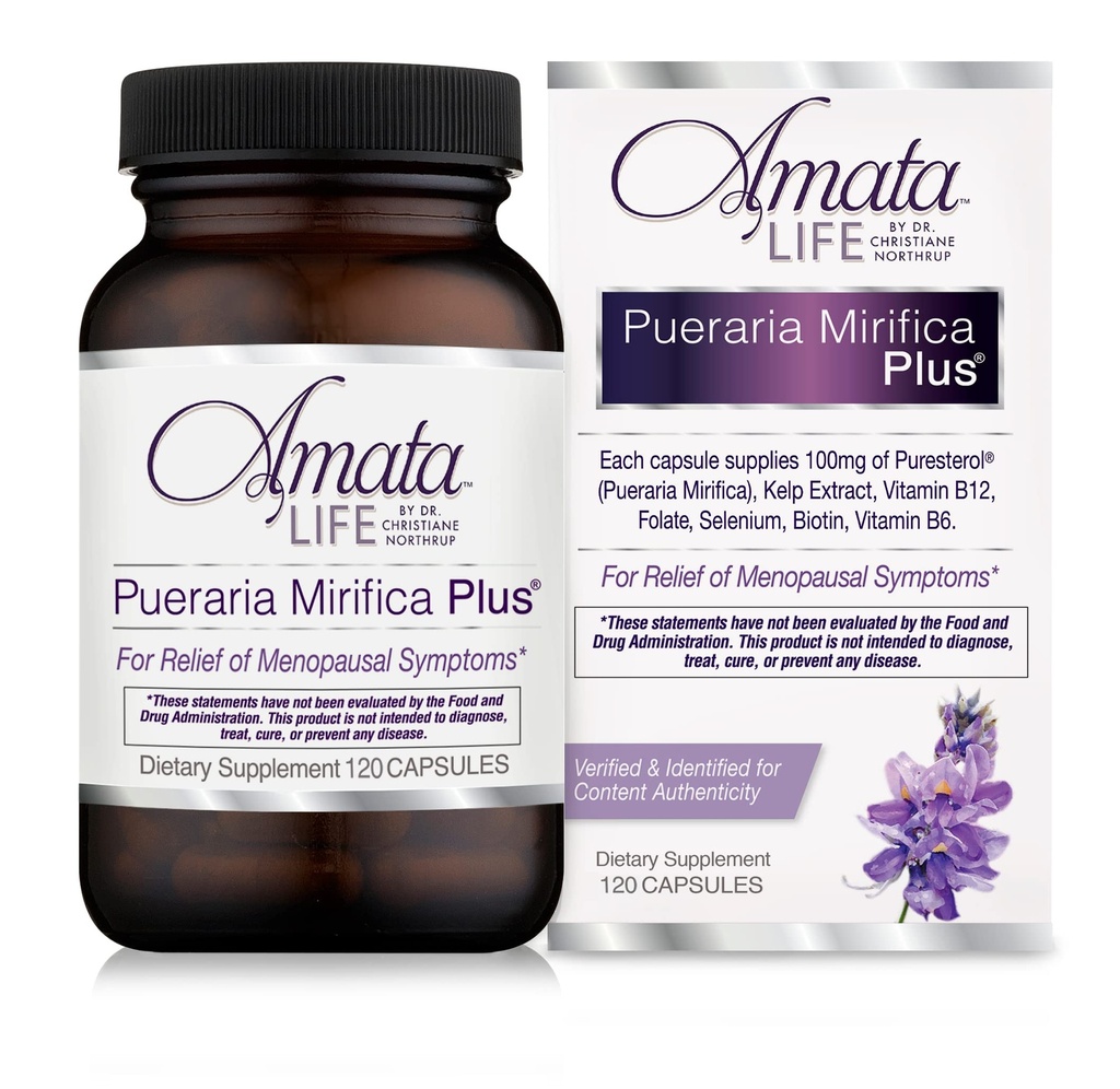 Amata Life by Dr. Christiane Northrup Pueraria Mirifica Plus 캡슐 60 일