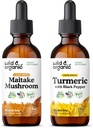 Maitake 버섯 Tincture 2 fl oz & Turmeric Tincture 2 fl oz