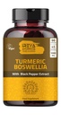 Boswellia 추출물 캡슐 (90 캡슐) 1000 mg - 95% 까만 고추 추출물과 Curcuminoids 추출물과 65% Boswellia 추출물을 가진 Boswellia Serrata