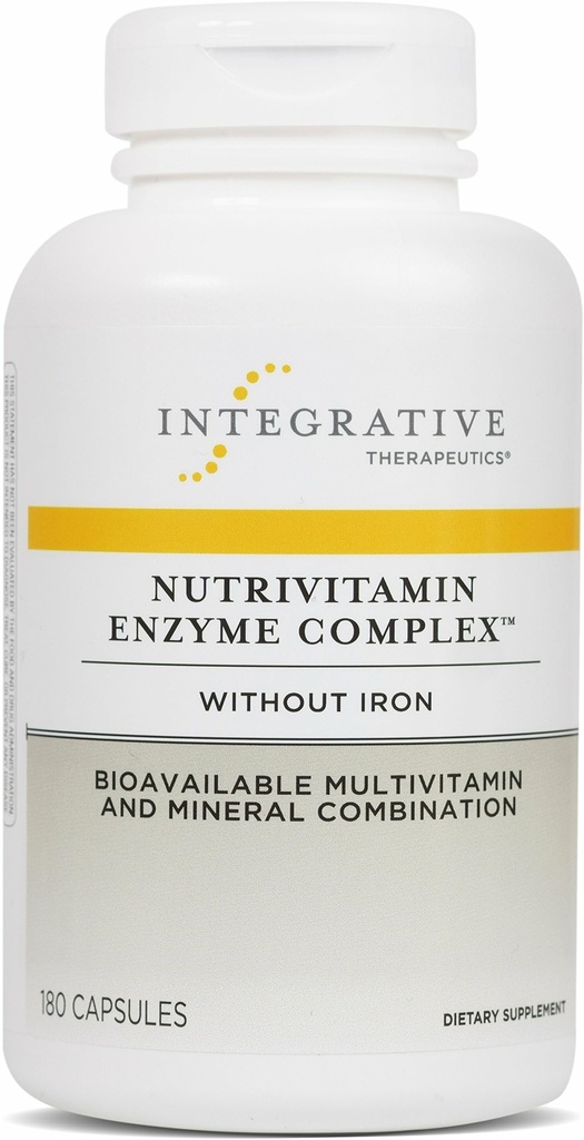 Integrative Therapeutics NutriVitamin Enzyme Complex - Antioxidant Support*를 위한 Multivitamin 보충교재 - Essential Nutrients를 가진 소화 효소 - Dairy-Free - 180의 캡슐 (60의 서빙)