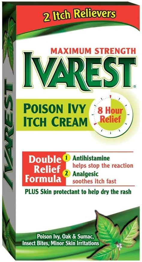 Ivarest Anti-Itch Cream, 최대 강도, Medicated, 2 Ounce - 팩 및 SAVE 구매 (팩 2)