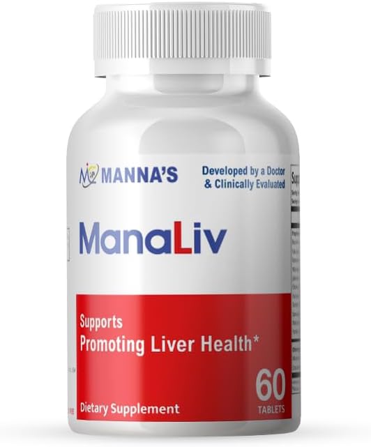 Manna ManaLiv는 간 건강 60 정제를 승진시키는 지원