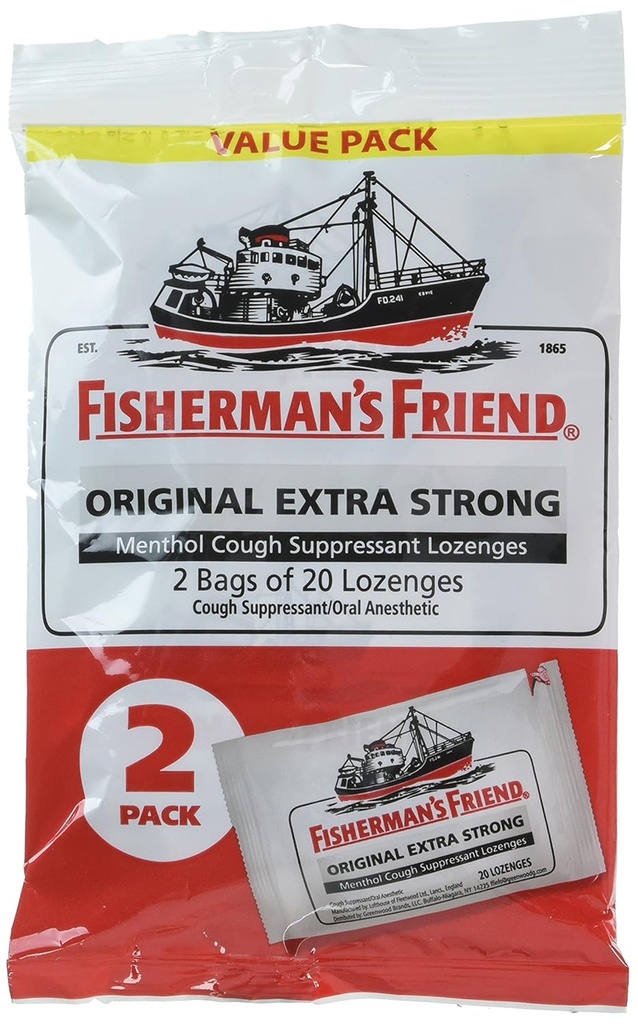 Fisherman의 친구 Original Extra Strong Cough Suppressant Lozenges, 20 카운트 (패키지 2)
