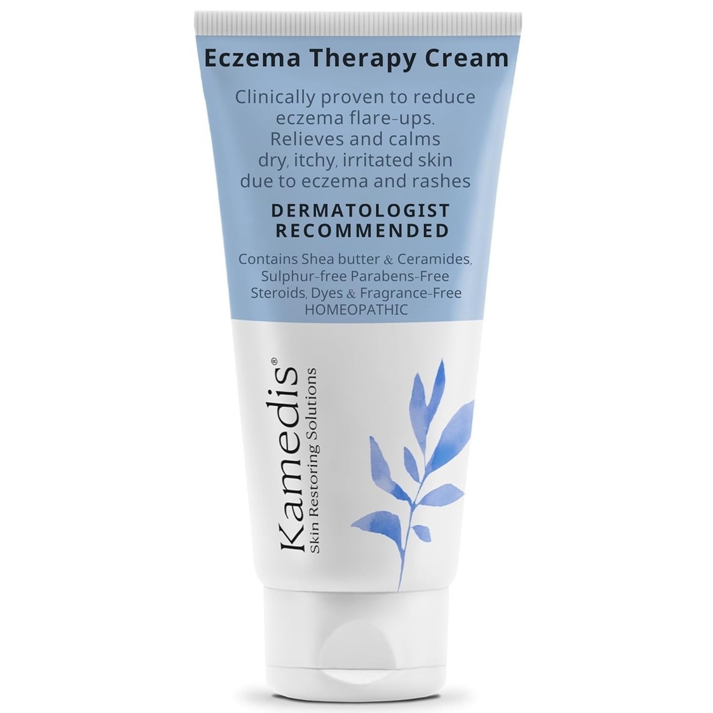 KAMEDIS Eczema 치료 Soothing 바디 크림. 식물 기반. 가려움증, 건조, 자극 피부에 대한 임상 입증. Dermatologist는 moisturizing 처리를 추천했습니다. SLS & 파라벤 무료.