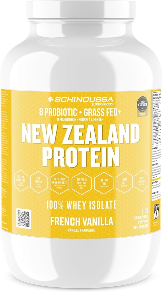 슈퍼 푸드 뉴질랜드 WHEY Protein Isolate | 25-28G Protein | 설탕 0G | 카bs 1G | 110-112 칼로리 (프랑스 바닐라, 2 LB)