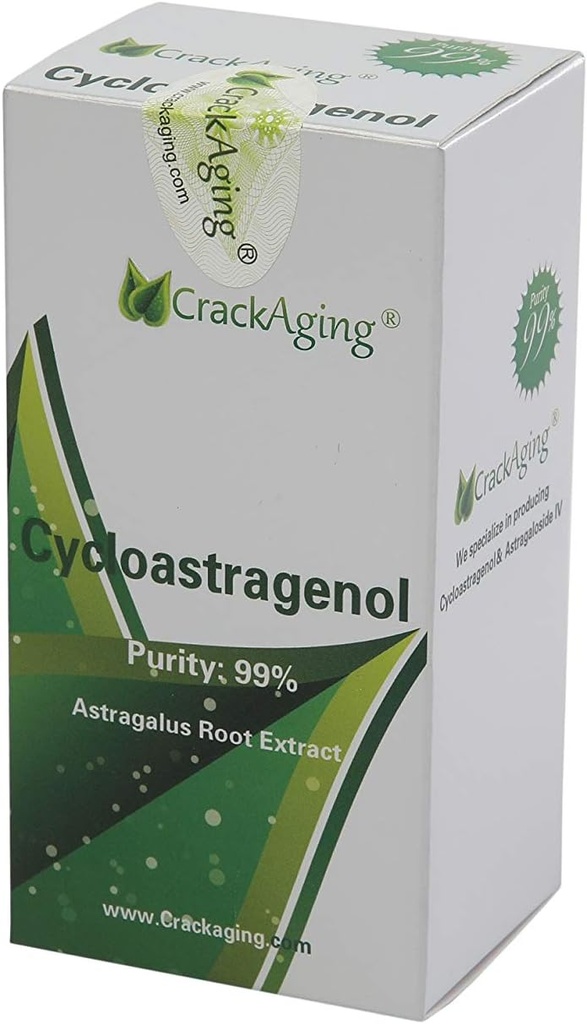 Crackaging Super-Absorption Cycloastragenol 98% 5mg 120 모자 노화 방지 & DNA 세포 Telomerase는 힘 Faction Longevity 고전적인 공식을 보충합니다